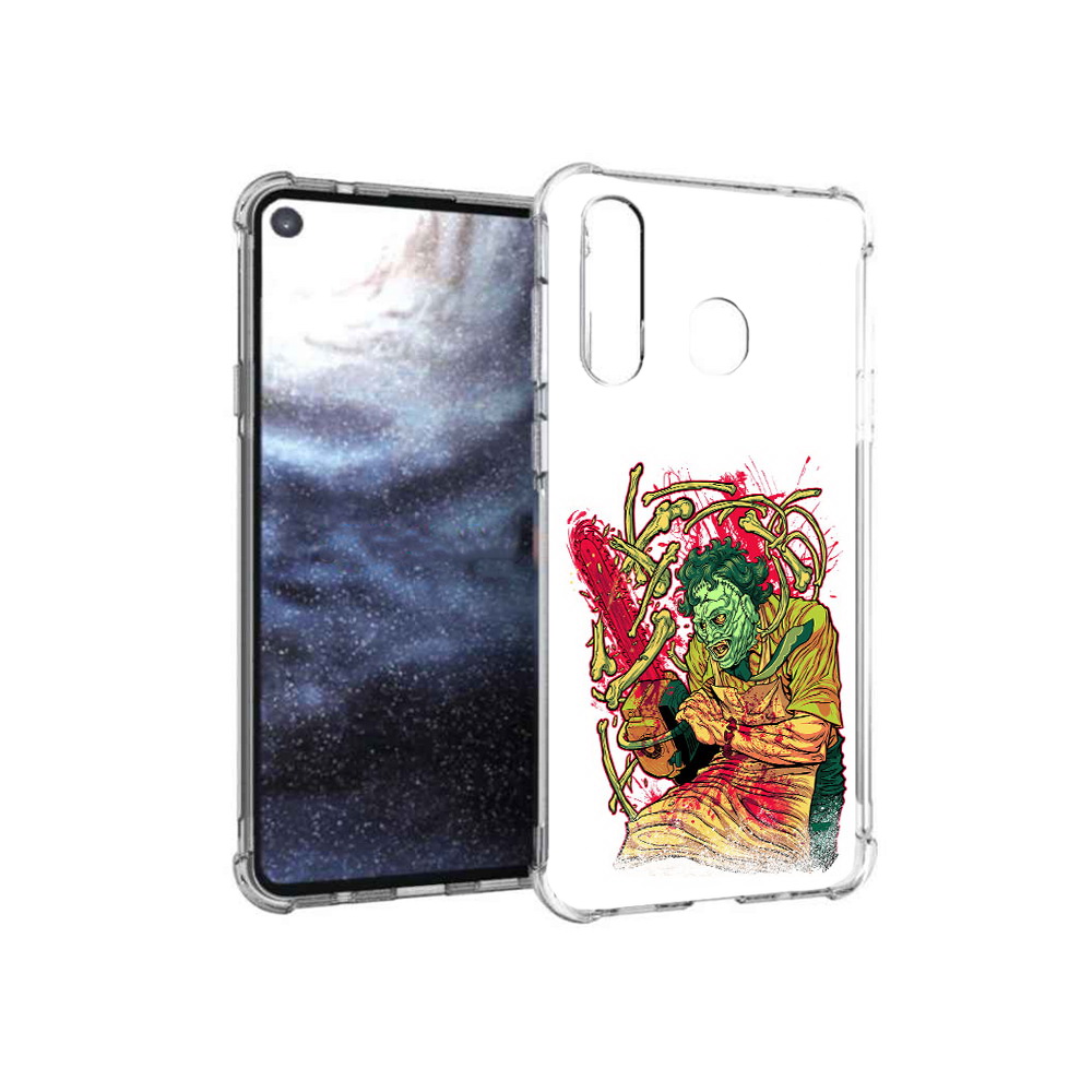 

Чехол MyPads Tocco для Samsung Galaxy A8s яркий мясник (PT124633.501.711), Прозрачный, Tocco