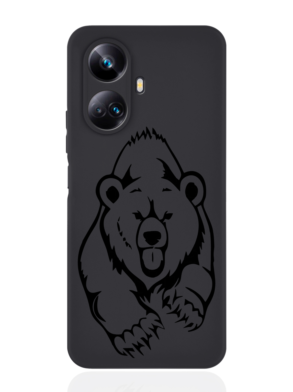 

Чехол MustHaveCase для Realme 10 Pro Plus Медведь черный