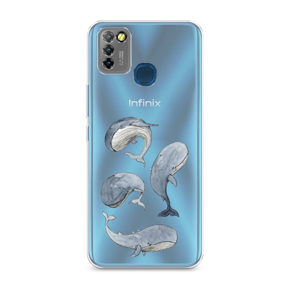 

Чехол Awog на Infinix HOT 10 Lite "Киты", Разноцветный, 3100350-1