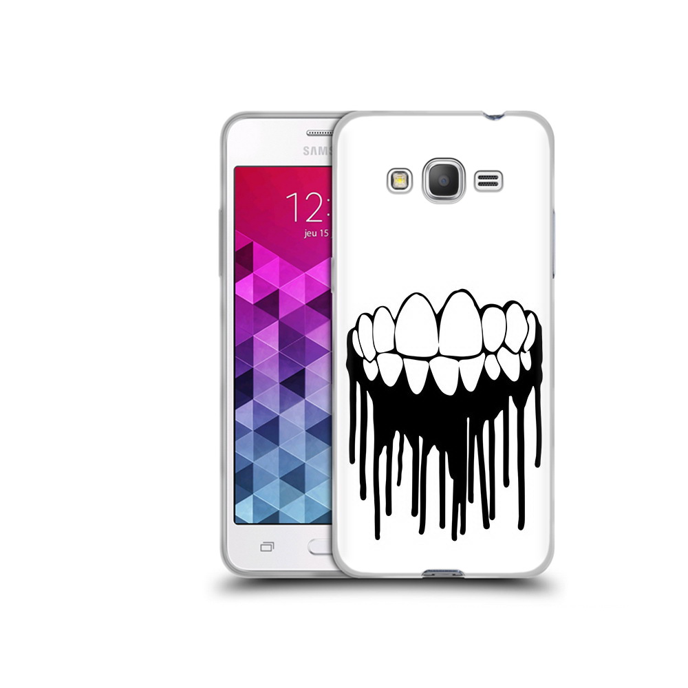 

Чехол MyPads Tocco для Samsung Galaxy Grand Prime зубы, Прозрачный, Tocco