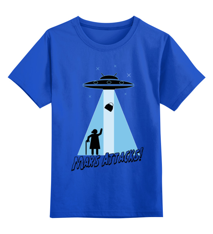 

Детская футболка Printio Mars attacks! цв.синий р.164, 0000000728185