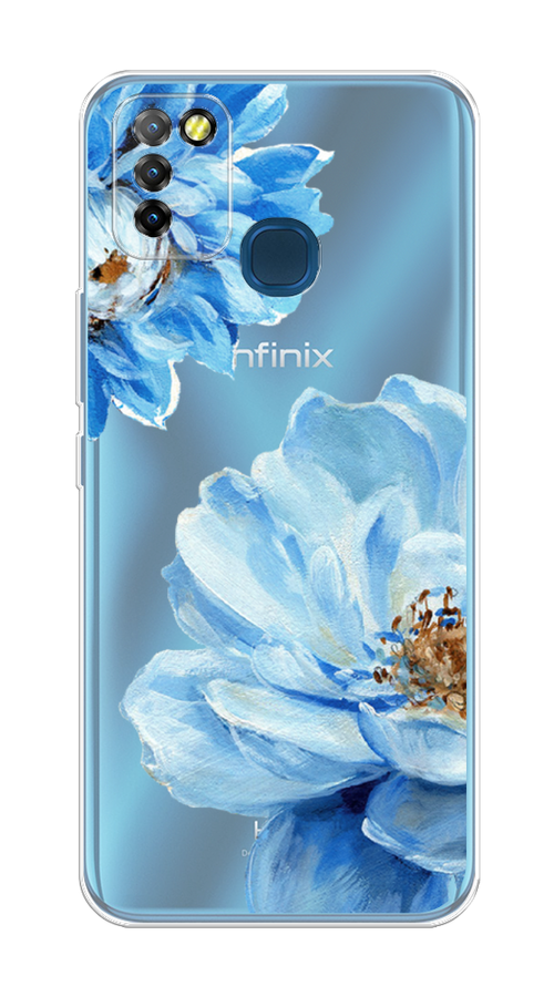 

Чехол Awog на Infinix HOT 10 Lite "Голубые клематисы", Разноцветный, 3100350-8