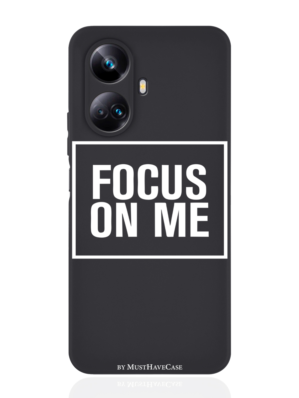 фото Чехол musthavecase для realme 10 pro plus focus on me черный