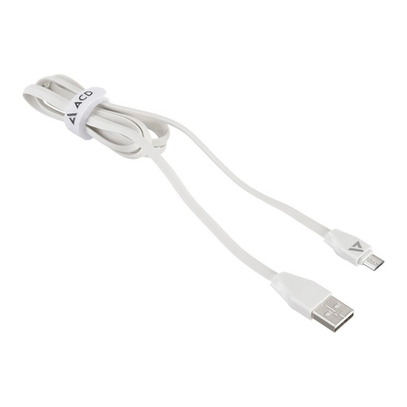 USB кабель ACD-Life MicroUSB   USB-A TPE, 1м, белый (ACD-U920-M1W)