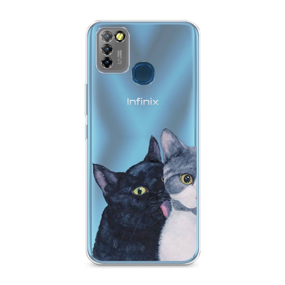 

Чехол Awog на Infinix HOT 10 Lite "Кошачья любовь", Разноцветный, 3100350-1