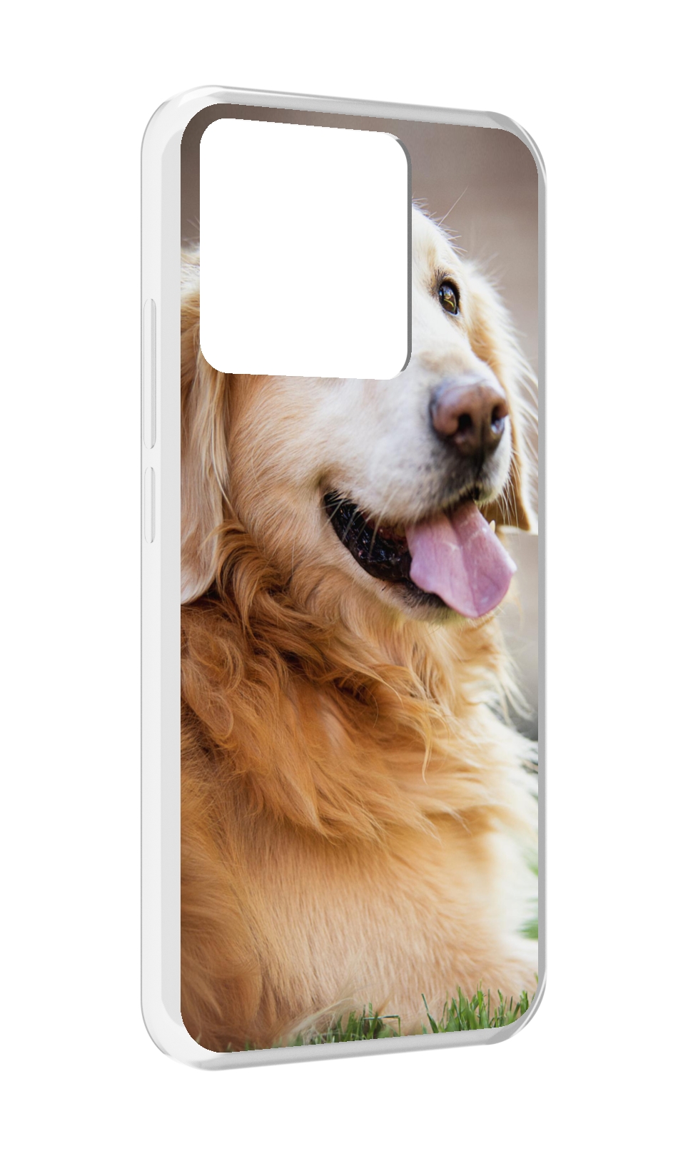 

Чехол MyPads Tocco для Xiaomi Redmi 10A золотистыи ретривер, Прозрачный, Tocco