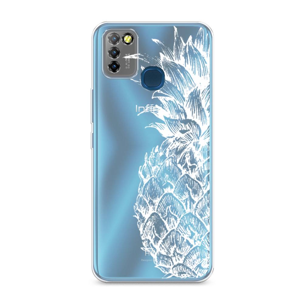 

Чехол Awog на Infinix HOT 10 Lite "Ананас графика белая", Разноцветный, 3100350-10
