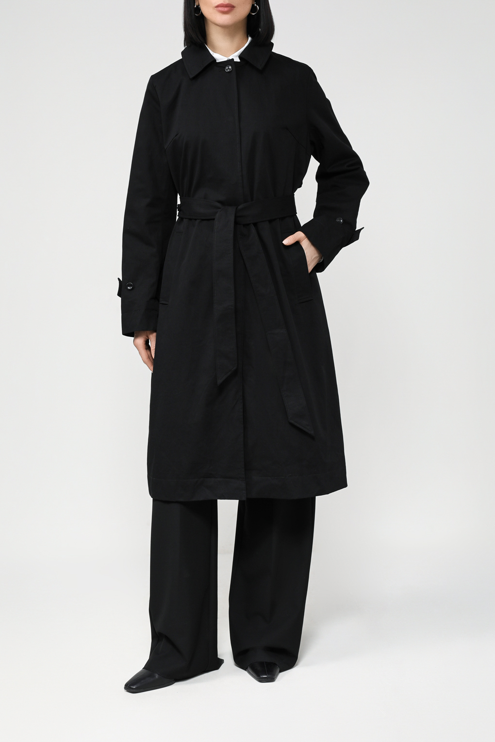 

Плащ женский SABRINA SCALA SS24016293 черный 42 RU, SS24016293