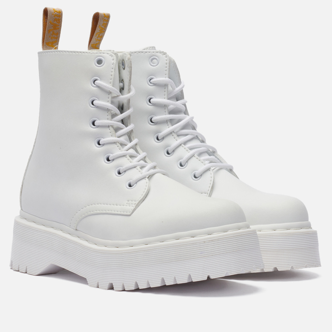 

Женские ботинки Dr. Martens Vegan Jadon II Mono Kemble Platform белый, размер 38 EU, Vegan Jadon II Mono Kemble Platform