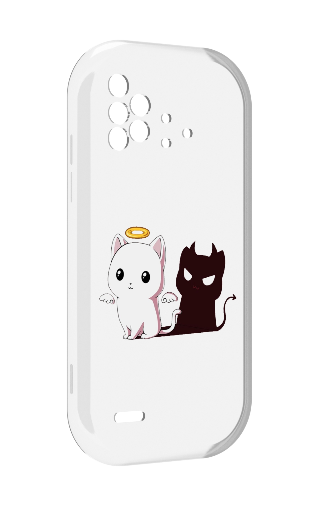 

Чехол MyPads котик-с-злой-тенью для UMIDIGI Bison X10 / X10 Pro, Прозрачный, Tocco
