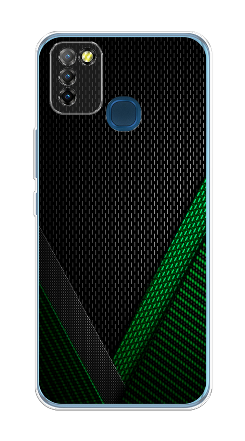 

Чехол Awog на Infinix HOT 10 Lite "Зеленый карбон", Разноцветный, 3100350-3