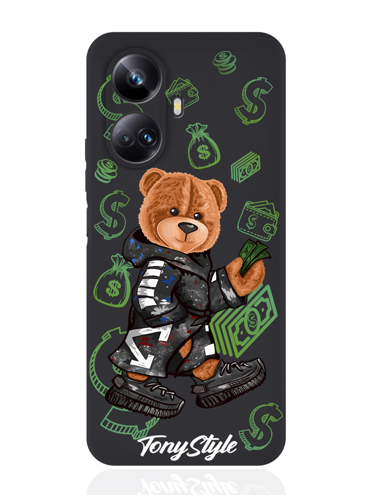 

Чехол Tony Style для Realme 10 Pro Tony Style Деньги черный, Коричневый;черный;зеленый