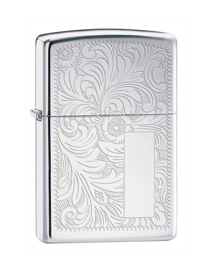 

Зажигалка ZIPPO Venetian® с покрытием High Polish Chrome, латунь/сталь, серебристая, Серебристый, Venetian®
