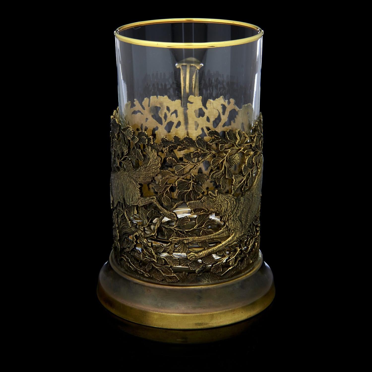 

Подстаканник "Волки", Золотистый, 5574