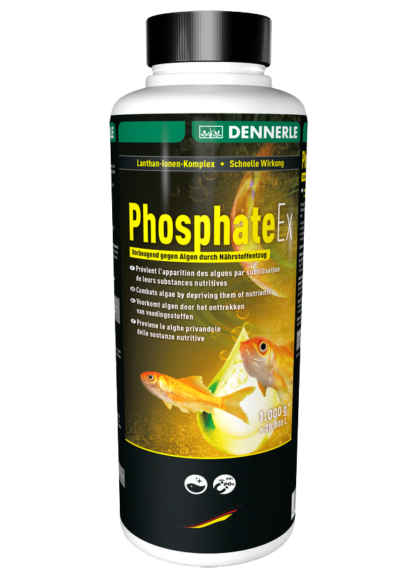 Средство для нейтрализации фосфатов Dennerle Phosphate Ex в садовом пруду на 20000 л, 1 кг