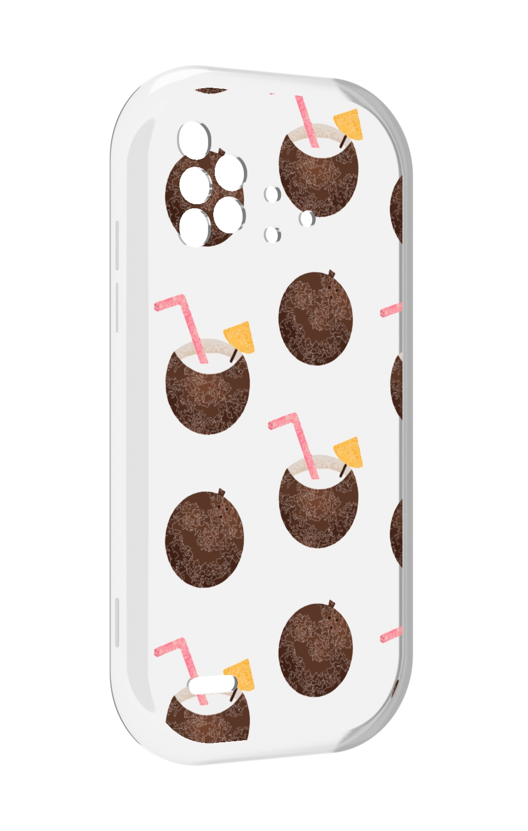 

Чехол MyPads кокосики для UMIDIGI Bison X10 / X10 Pro, Прозрачный, Tocco