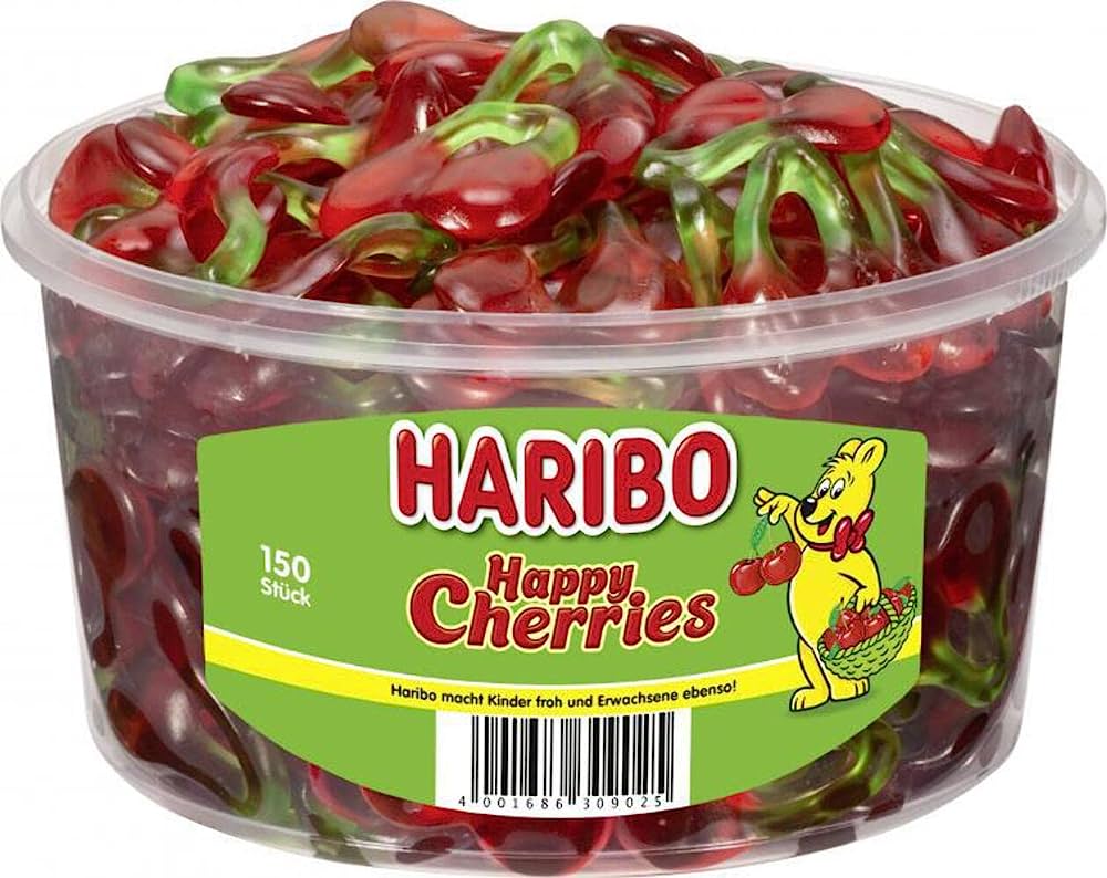 Жевательный мармелад Haribo веселые вишенки, 1200 г