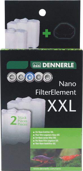 фото Картриджи для внутренних фильтров dennerle nano corner filter xxl, 2 шт