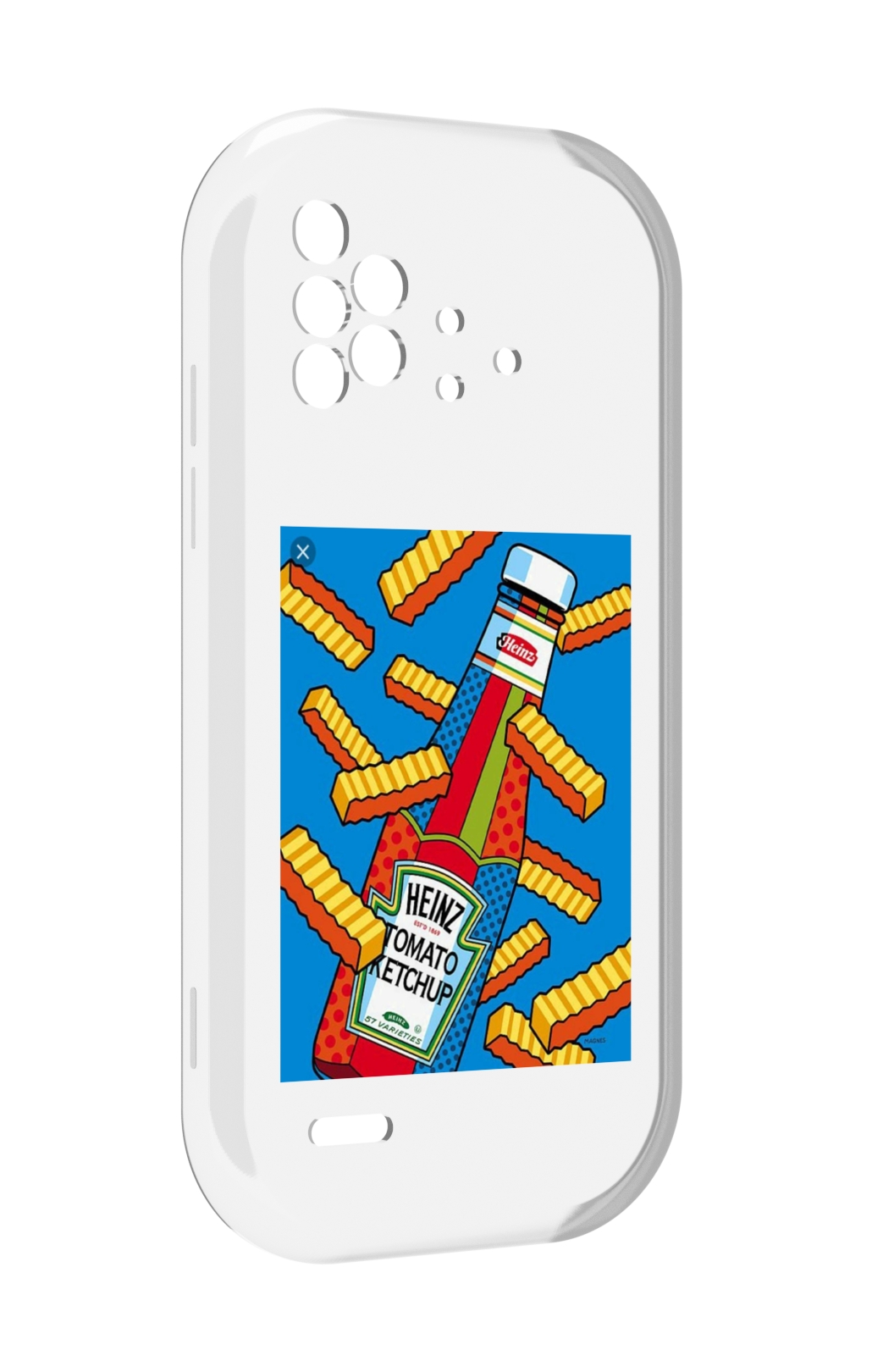 

Чехол MyPads картошка с соусом для UMIDIGI Bison X10 / X10 Pro, Прозрачный, Tocco