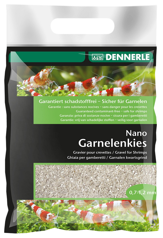 

Грунт для аквариума Dennerle Nano Gravel природный белый, 2 кг, Garnelenkies