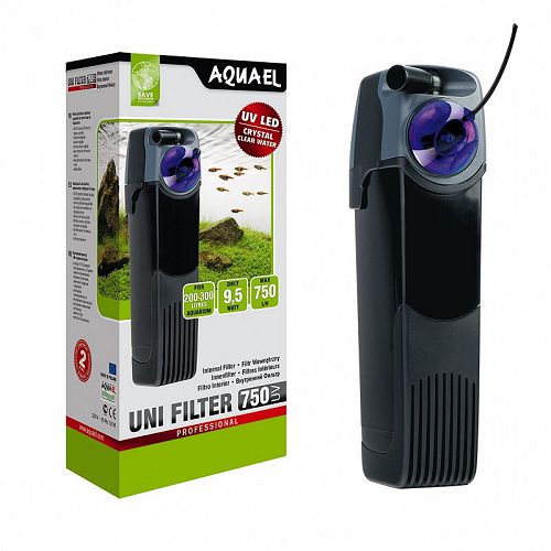 Фильтр Aquael Unfilter 750 внутренний UV Power 750 л/ч, Фильтр внутренний AQUAEL UNIFILTER 750 UV POWER, 750 л/ч, черный  - купить