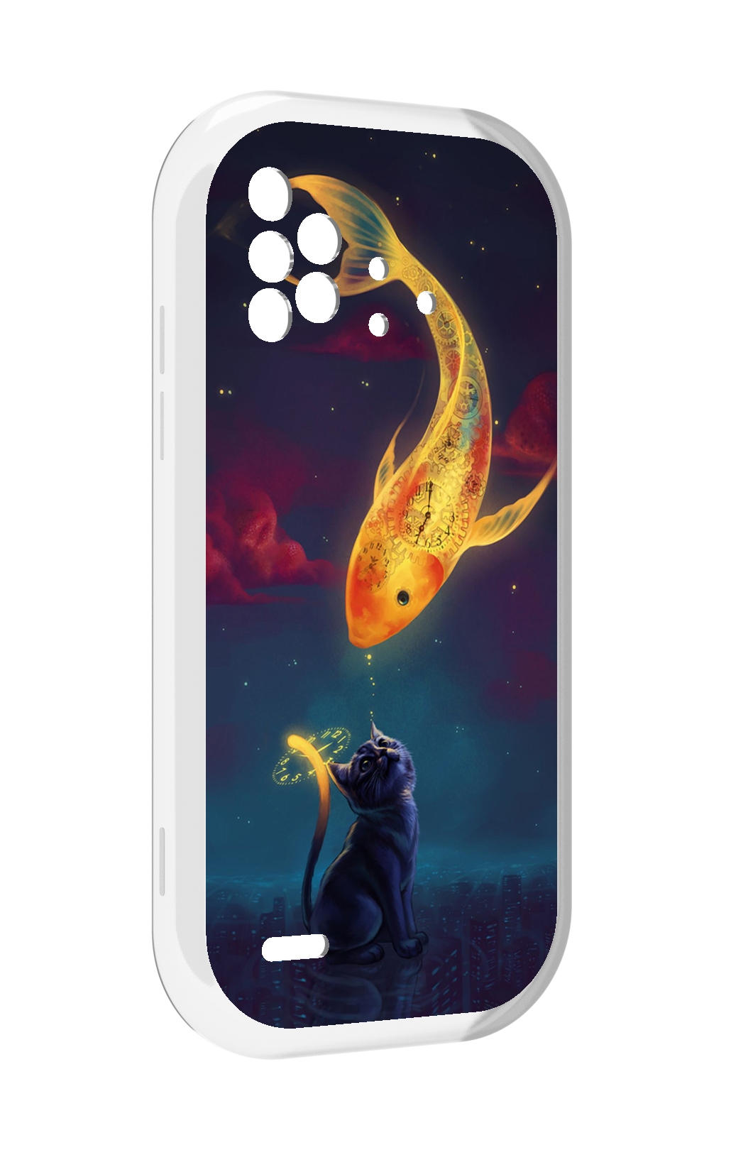 

Чехол MyPads золотая-рыбка-часовая для UMIDIGI Bison X10 / X10 Pro, Прозрачный, Tocco