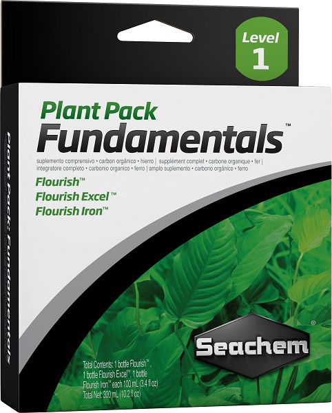 фото Комплекс добавок микроэлементов seachem plant pack: fundamentals, 3 шт по 100 мл