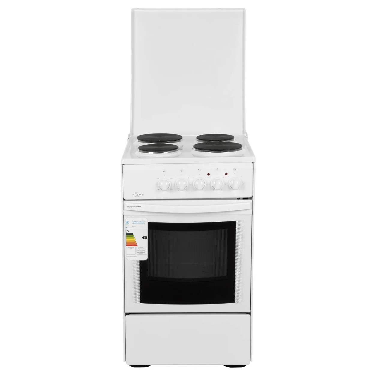 

Электрическая плита Flama AE 1401W 052 белый, AE 1401W 052