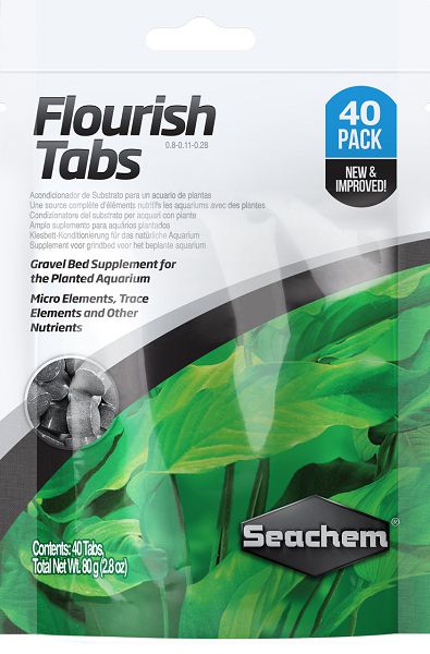 

Таблетки для растений Seachem Flourish Tabs 6 шт на 45 л, 40 шт, Таблетки для растений Seachem Flourish Tabs, 40 шт. 6 шт. на 45 л