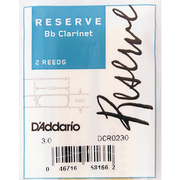 

Трости для кларнета D'Addario Reserve DCR0230