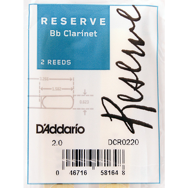 

Трости для кларнета D'Addario Reserve DCR0220