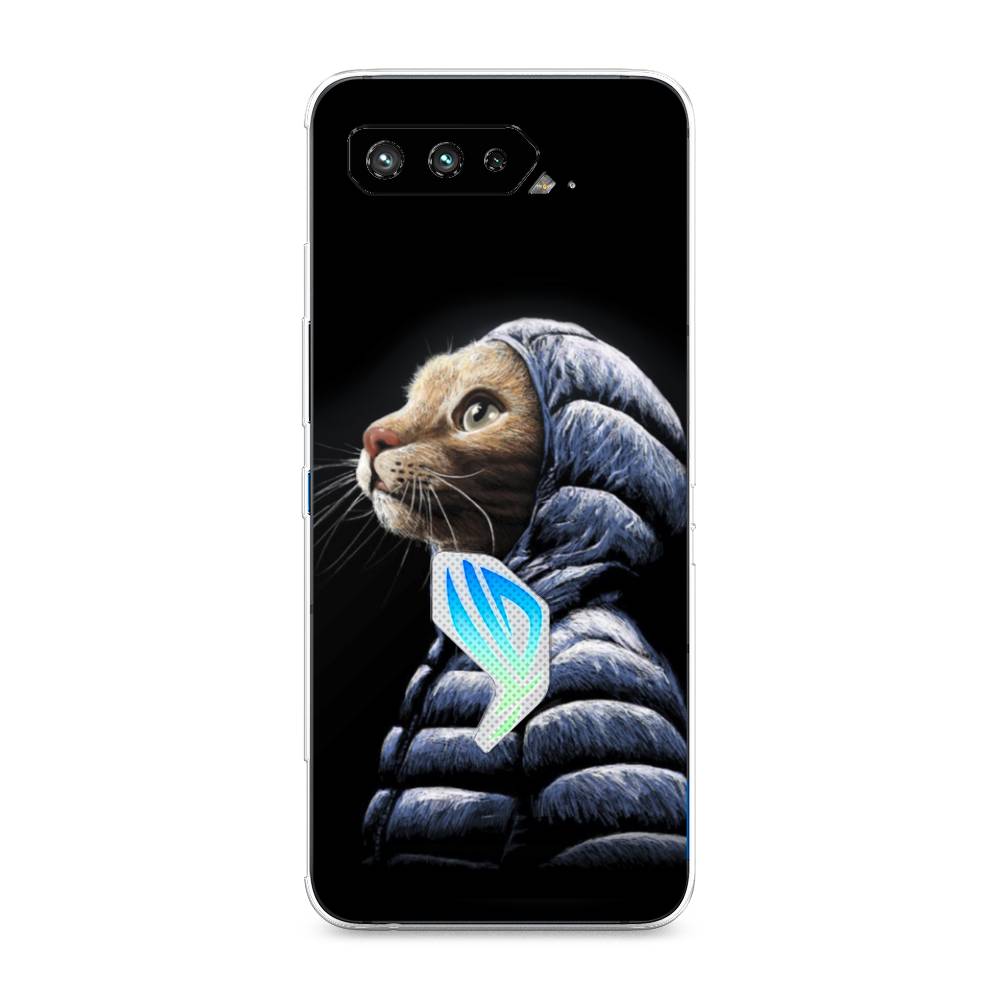 фото Чехол awog "кот в капюшоне" для asus rog phone 5s