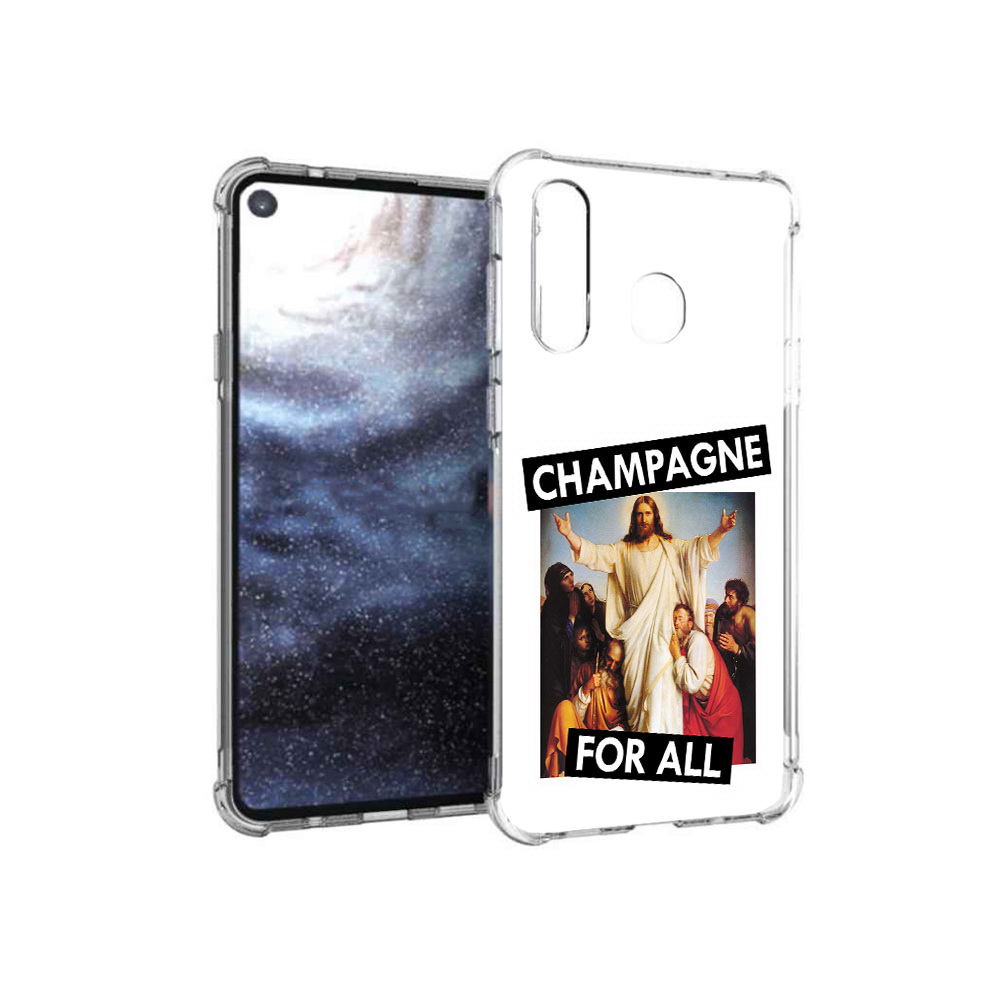 

Чехол MyPads Tocco для Samsung Galaxy A8s шампанское (PT124633.501.697), Прозрачный, Tocco