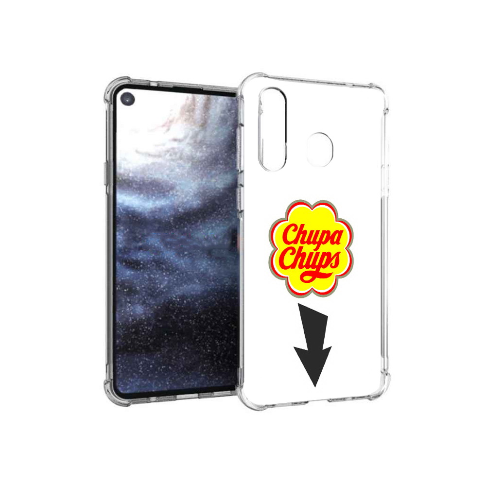 

Чехол MyPads Tocco для Samsung Galaxy A8s чупа чупс (PT124633.501.694), Прозрачный, Tocco