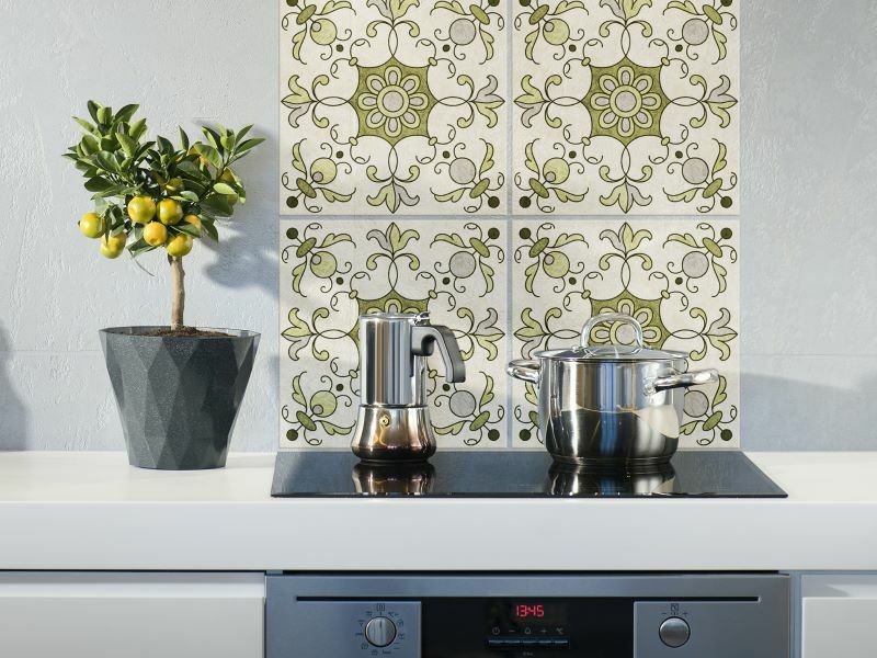 фото Наклейка на кухонный фартук paintingstock плитка с орнаментом "голландия" 12 шт.15х15 см
