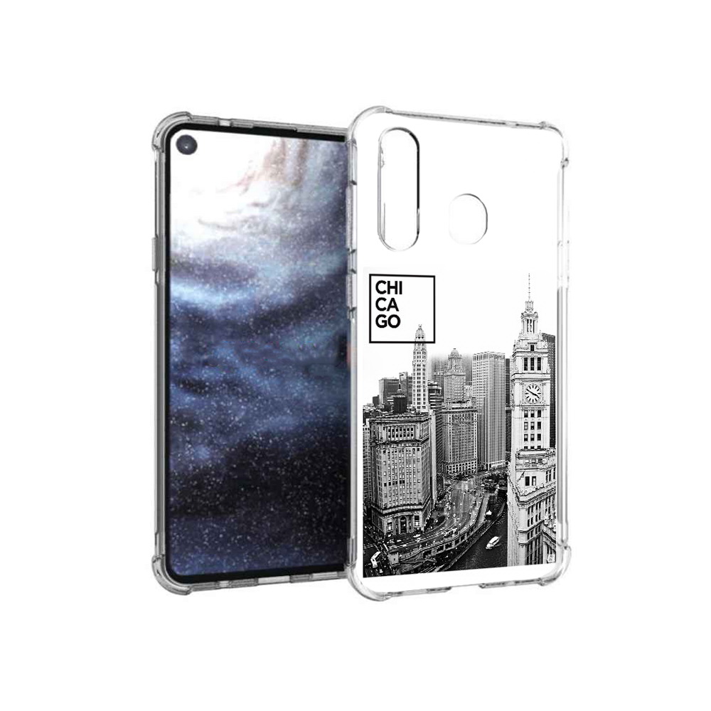 

Чехол MyPads Tocco для Samsung Galaxy A8s черно белый чикаго (PT124633.501.689), Прозрачный, Tocco