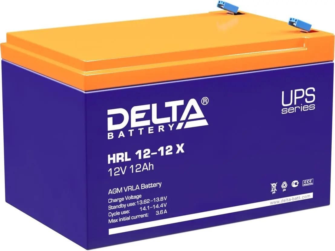 Аккумуляторная батарея для ИБП Delta HRL 12-12 X 12В,  12Ач