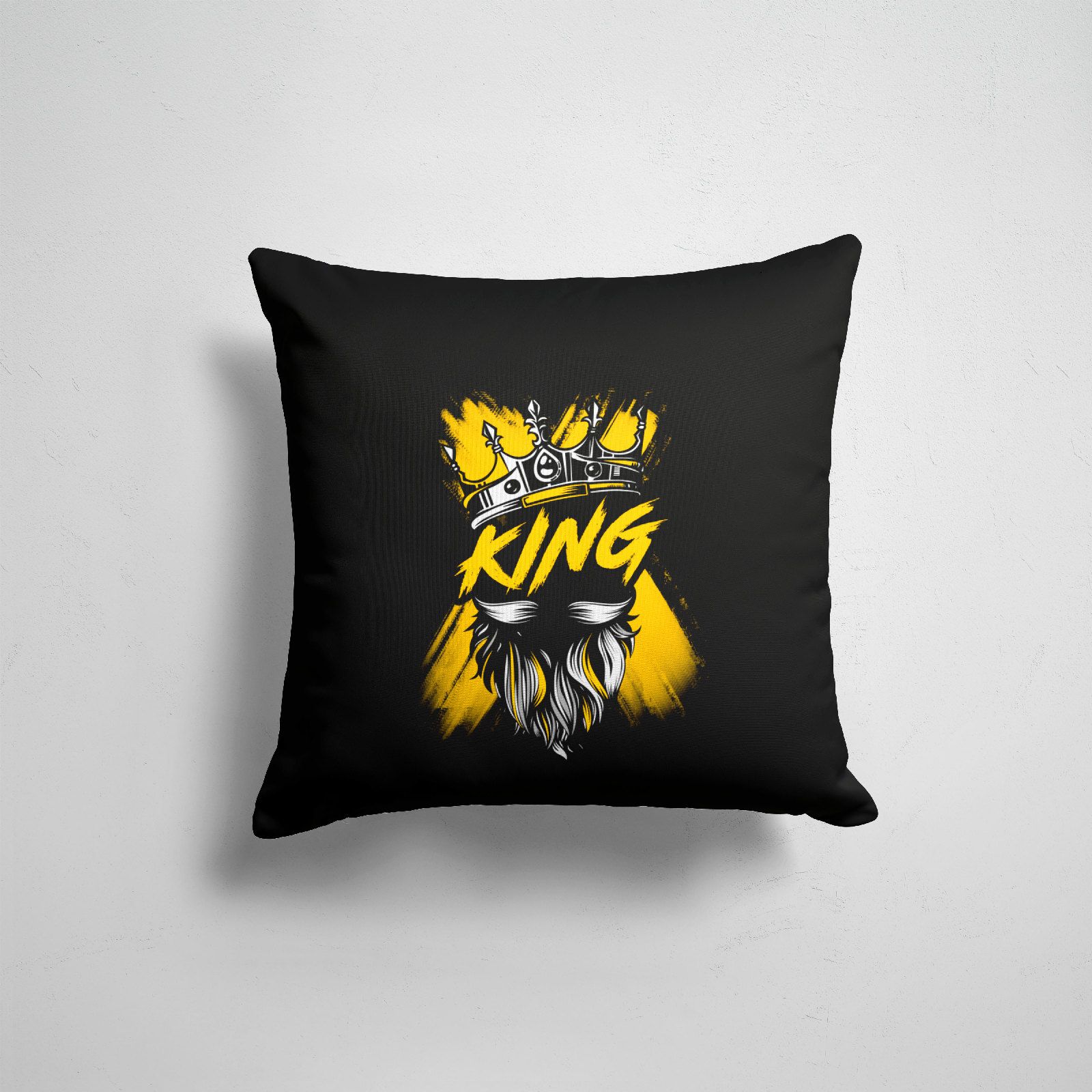 

Подушка декоративная 45х45см Свадьба Мальчишник King groom, Разноцветный