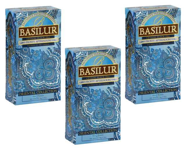 

Чай черный Basilur, морозный день, 25пак., 3 упаковки