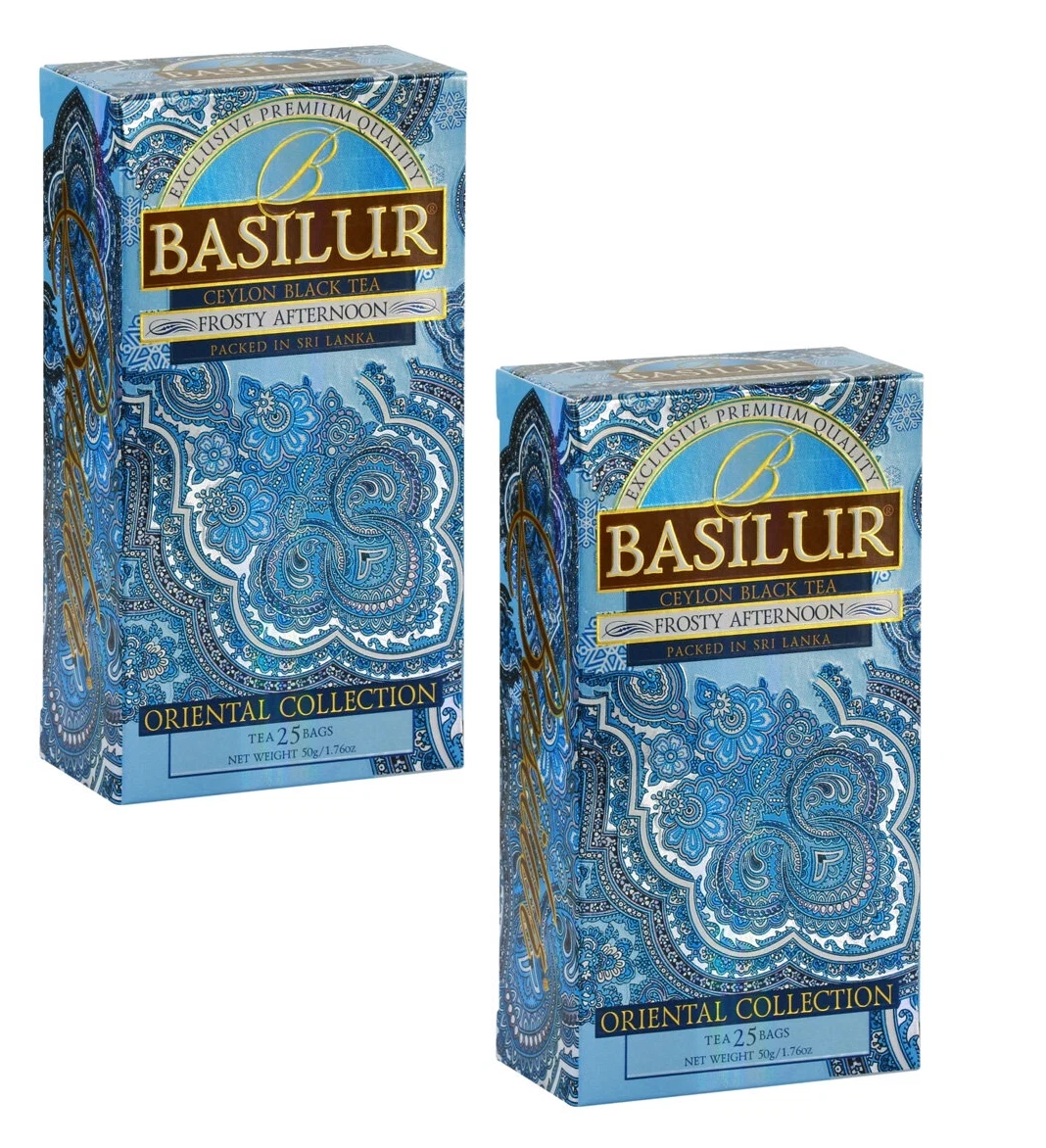 

Чай черный Basilur, морозный день, 25пак., 2 упаковки