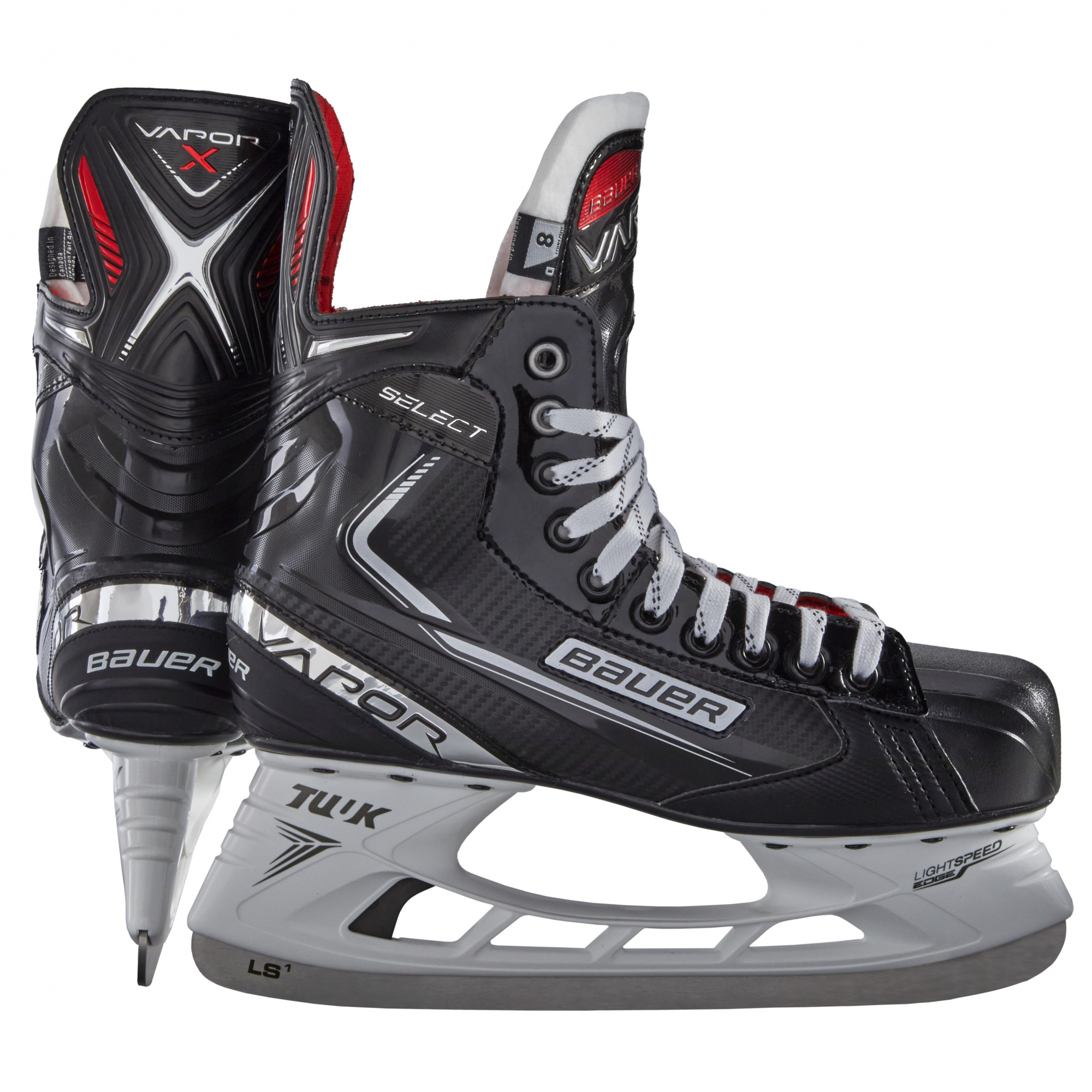 фото Коньки хоккейные bauer vapor select black, red 43,5