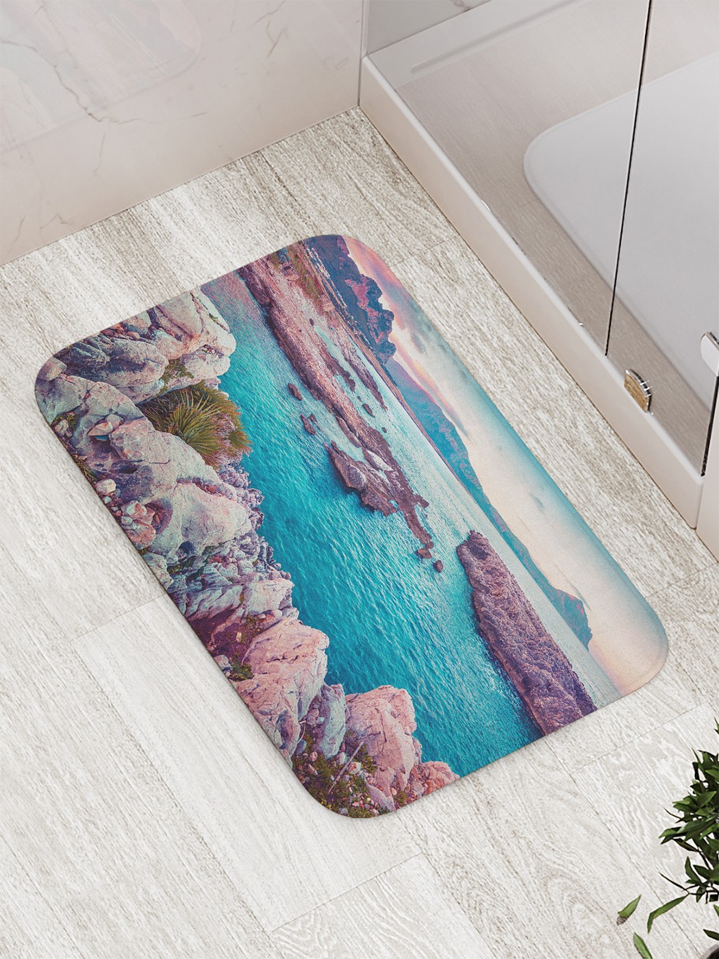

Коврик противоскользящий для ванной, сауны, бассейна, 77х52 см bath_89129 JoyArty