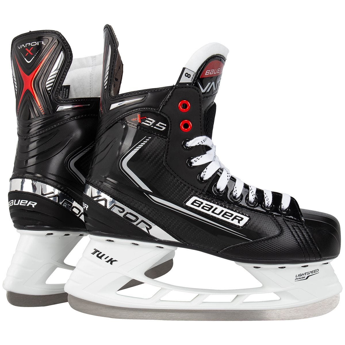 фото Коньки хоккейные bauer vapor x3.5 black, red 45