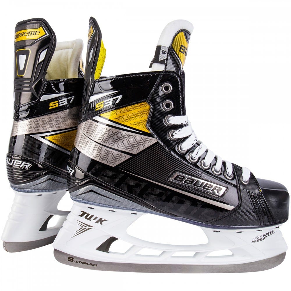 фото Коньки хоккейные bauer supreme s37 black, yellow 41.5