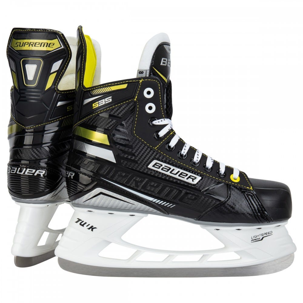 фото Коньки хоккейные bauer supreme s35 black, yellow 42.5