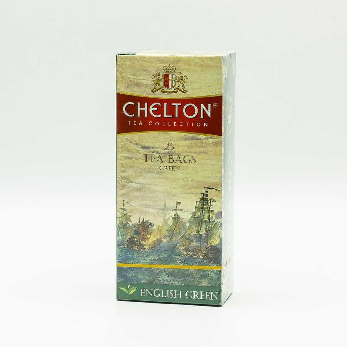 

Чай зеленый Chelton, Английский, 25 пакетиков, 38 г