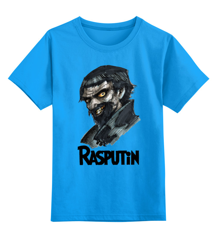 

Детская футболка Printio Rasputin цв.голубой р.164, 0000000726965