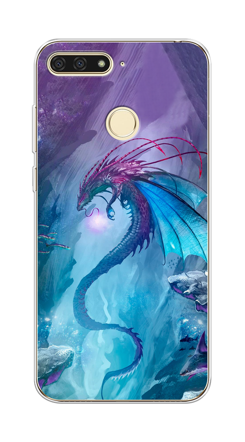 

Чехол Awog на Huawei Y6 Prime 2018 "Бордовые розы фон", Красный, 65750-8