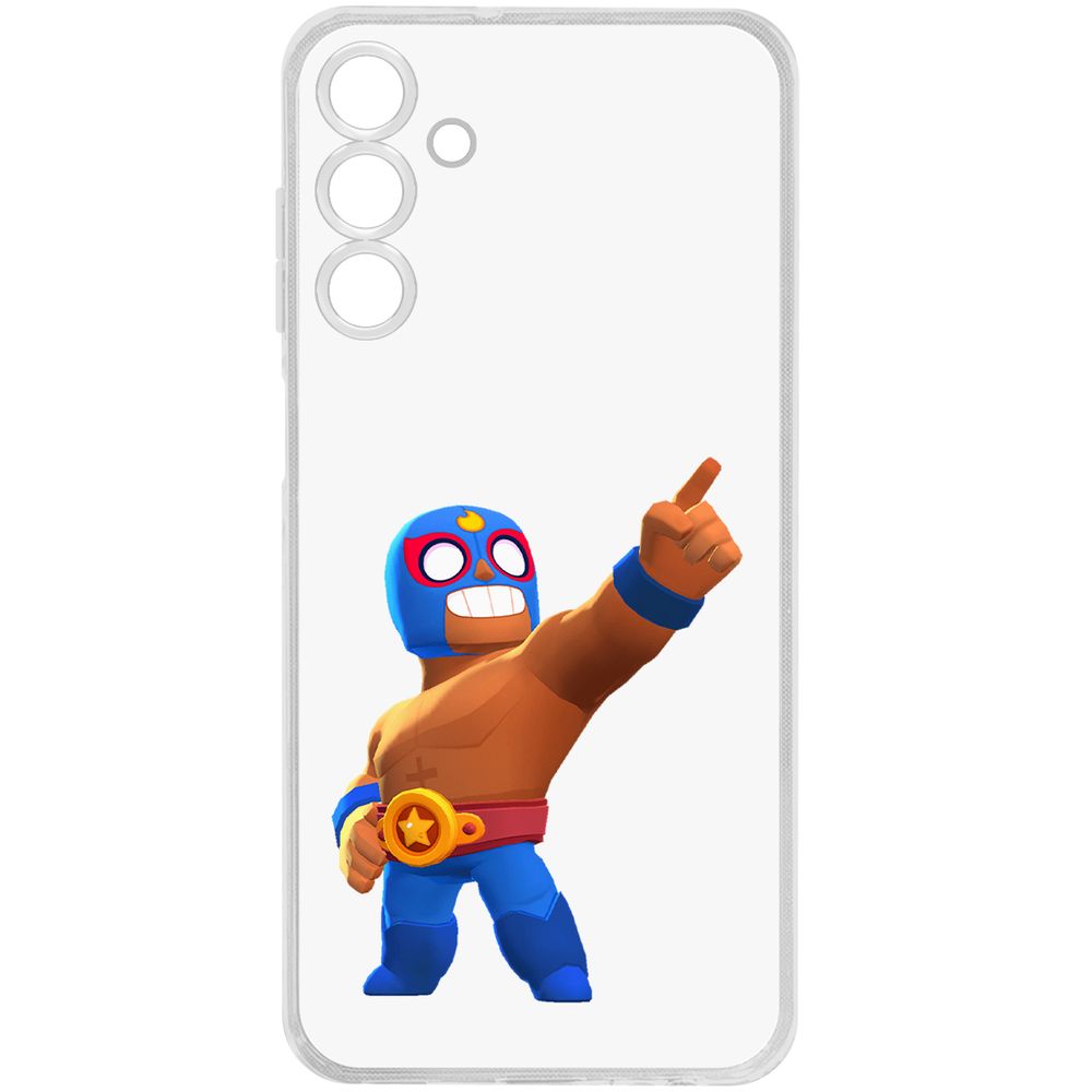 

Чехол-накладка Krutoff Clear Case Brawl Stars-Эль Примо для Samsung Galaxy A15 4G (A155), Прозрачный