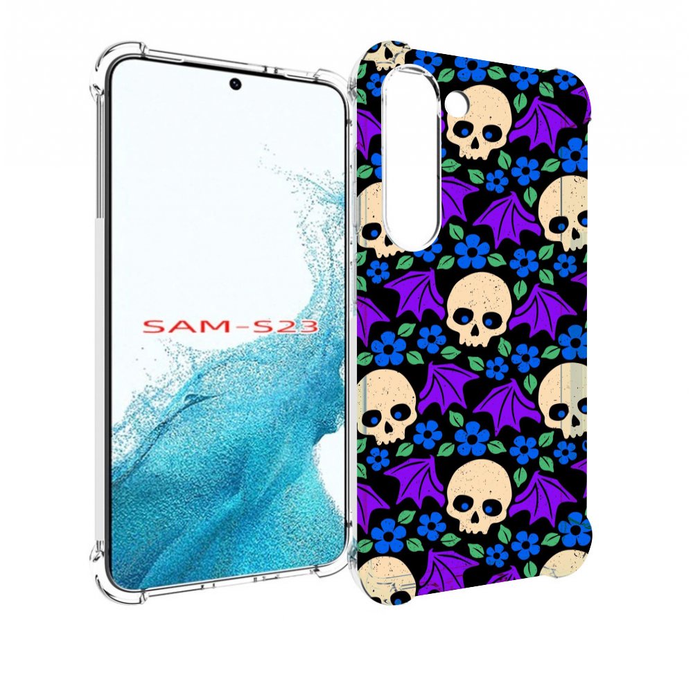 

Чехол MyPads крылатые черепа для Samsung Galaxy S23, Прозрачный, Tocco